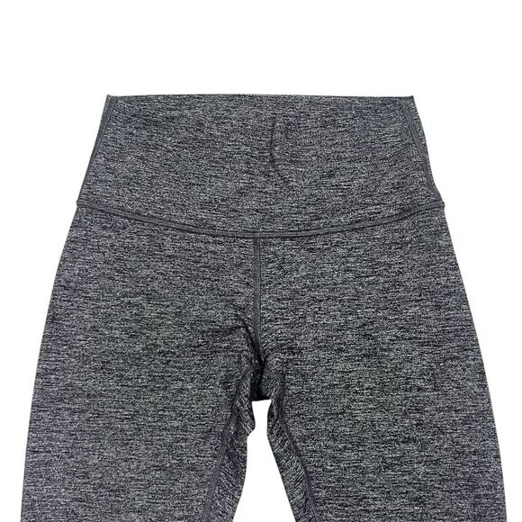 LULULEMON Wunder Under Hi-Rise Leggings 28" Heathered Black Yoga Tight Pant Sz 6 - Picture 5 of 8